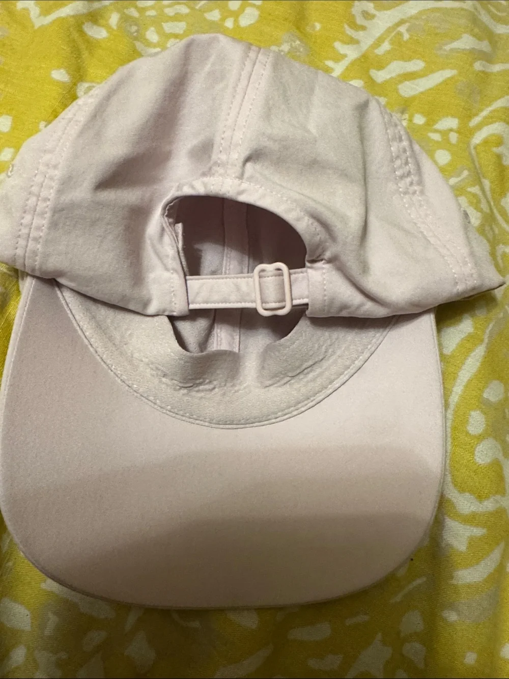 lululemon athletica light pink baseball cap with pink logo